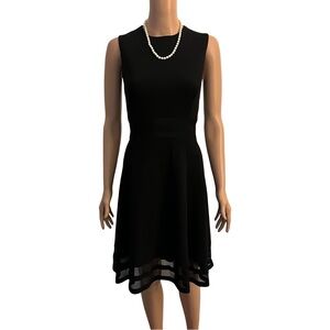 Calvin Klein black fit and flare.